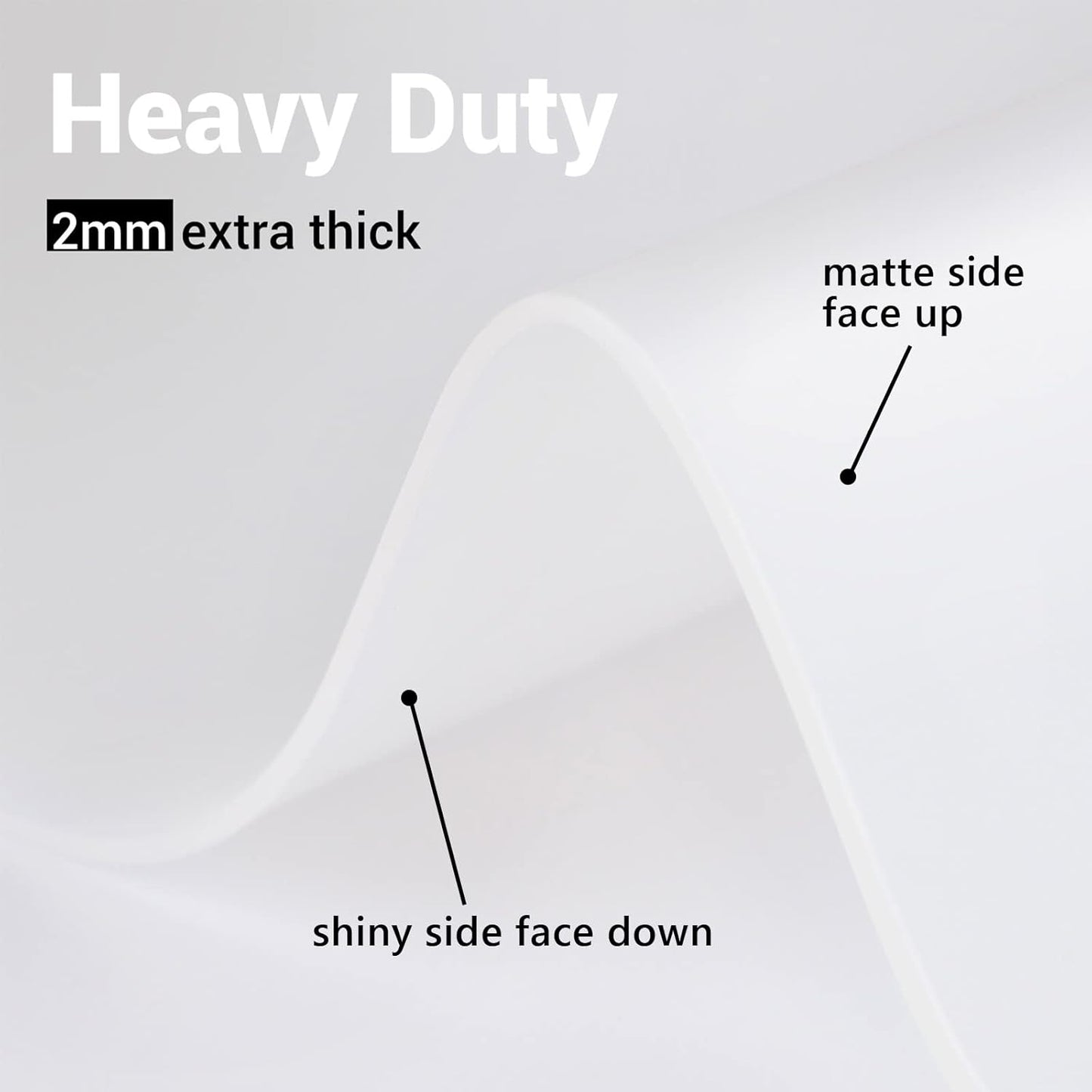 Ewen 31.6x23.5in 2mm Silicone Mats for Kitchen Counter, Extra Large Thick Heat Resistant Bar Mats for Countertop Protector Nonslip Placemat for Air Frye Crafts Work Glass Top Stove Work Translucent