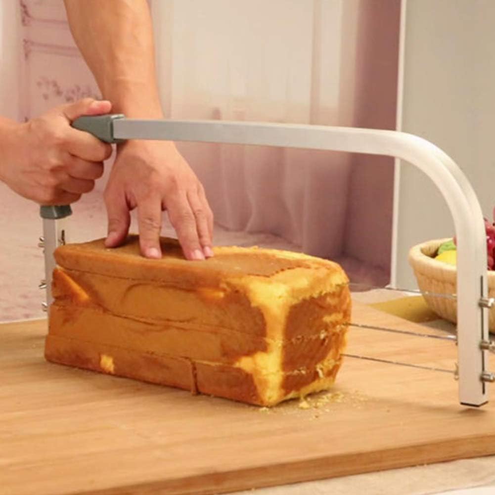 ZJchao professional adjustable cake leveler, Adjustable Stainless Steel Cake Cutter Leveler Baking Tools for Kitchen Accessories