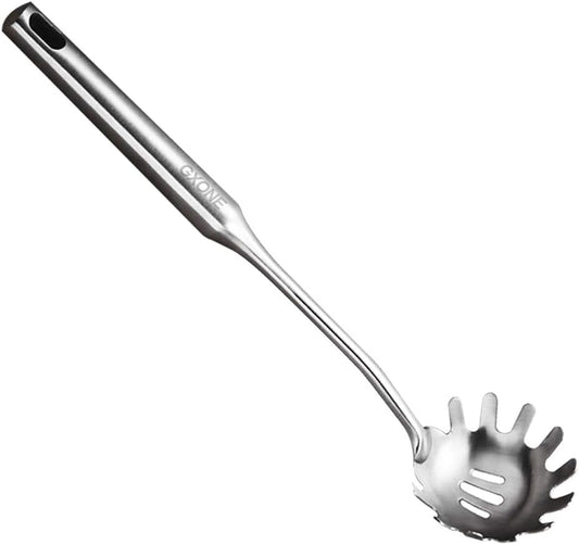 Spaghetti Spoon,304 Stainless Steel Pasta Spoon,Silver/13.8Inch