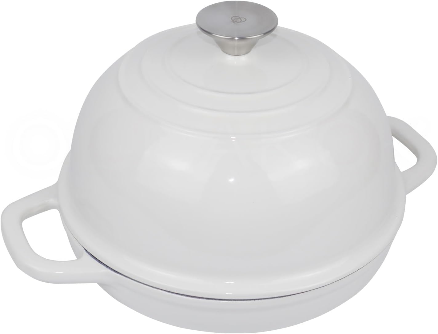 Dutch Oven for Bread Baking Bread Oven for Sourdough Bread Baking, Enameled Cast Iron Dutch Oven Pot with Lid 5 qt Cast Iron Bread Pan, White