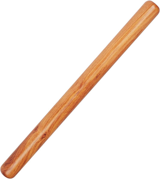 Natural Solid Bubinga Wood French Rolling Pin for Baking | Straight rod type | High-Density Professional Dough Roller (straight - 15.75‘L)