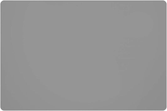 Silicone Placemats, Food-Grade Non-Slip Waterproof, Dining, Stain Resistant, Countertop Protector, Kitchen Counter Mat, Heat Resistant, Baking mat Dishwasher Safe (23.6"×15.7"-1pack, Gray)