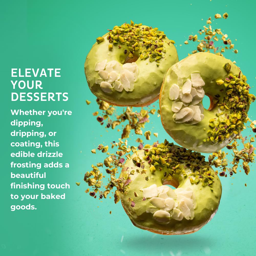 Blueberry-Flavored Cake Drizzle by Chefmaster, Edible Cake Drip Frosting for Decorating, Drip for Cakes, Cupcakes, Cookies, Donuts, 10 oz