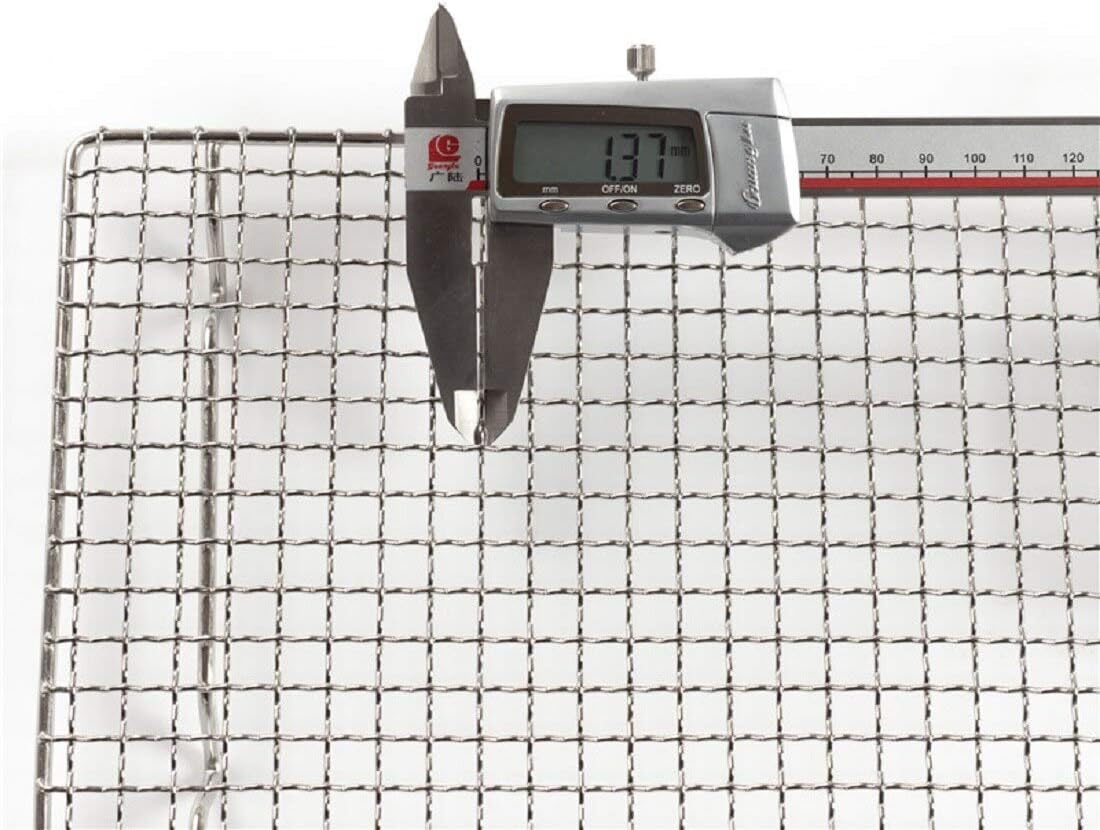 304 Stainless Steel Cooling Rack Versatile Baking Rack Heat Resistant Rust Proof Sturdy Grate 12.3"*9"