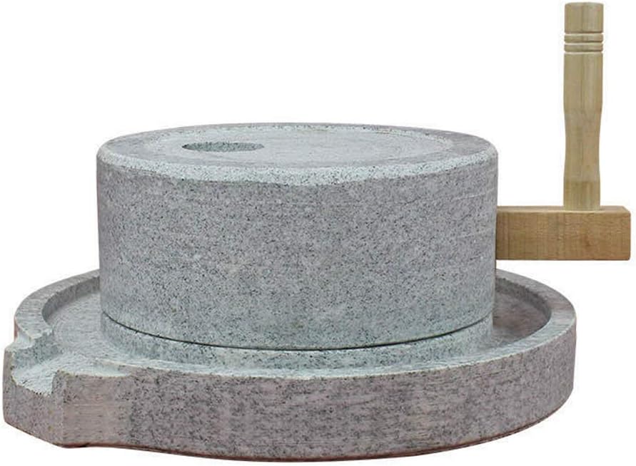Natural Granite Handmade Stone Mill/Grinder (11.8Wx15.7L)