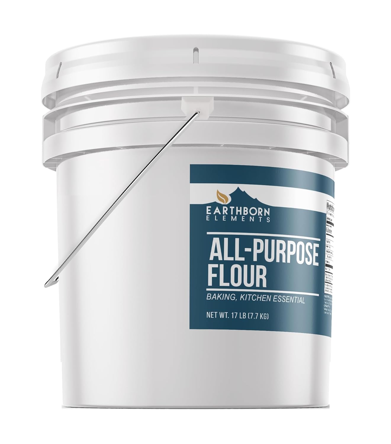 Earthborn Elements All-Purpose Flour, 3.5 Gallon Bucket, Bulk Size, Kitchen Essential, Baking & Cooking