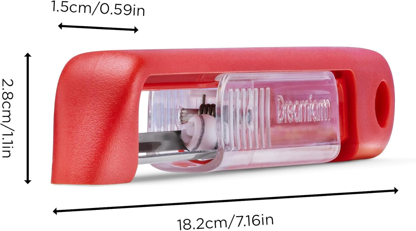 Dreamfarm Sharple Self-Sharpening Vegetable & Food Vertical Speed-Peeler - Red