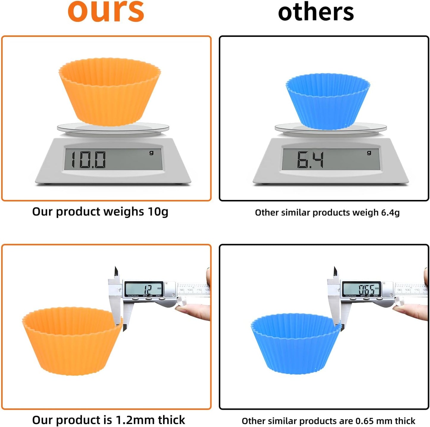 60PCS Silicone Lunch Box Dividers, Heavy-Duty Silicone Cupcake Liners for Muffin Cups, Reusable Kids' Lunch/Bento Box Accessories Set with Animal Forks, Food-Grade, BPA Free(20 Liners + 40 Picks)