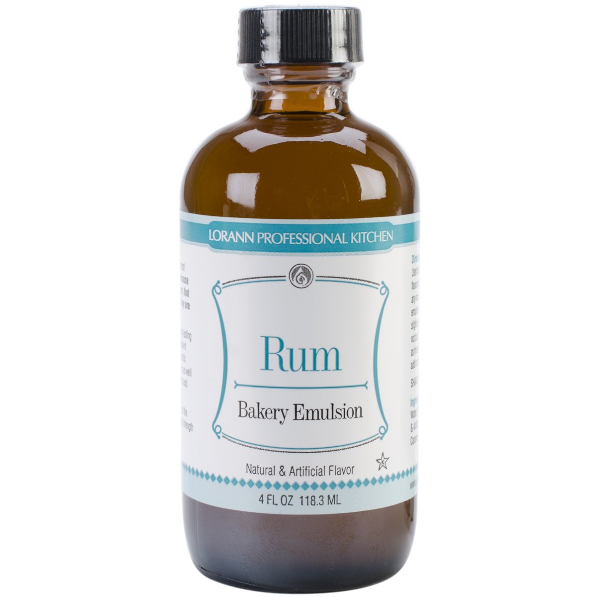 LorAnn Rum Bakery Emulsion, 4 ounce bottle (Pack of 2)