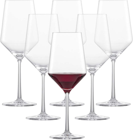 ZWIESEL GLAS Pure Cabernet Red Wine Glass (Set of 6), Graceful Wine Glasses for Red Wine, Dishwasher-Safe Tritan Crystal Glasses, Made in Germany (18 Ounce)