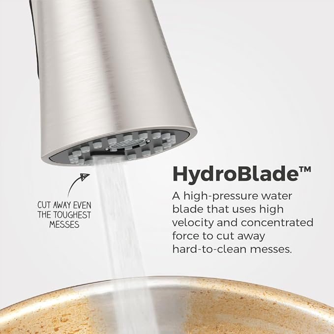 Pfister Talega Kitchen Faucet with Pull Down Sprayer, Single Handle, High Arc, NSF Certified, Spot Defense Stainless Steel Finish, F5297TEGS