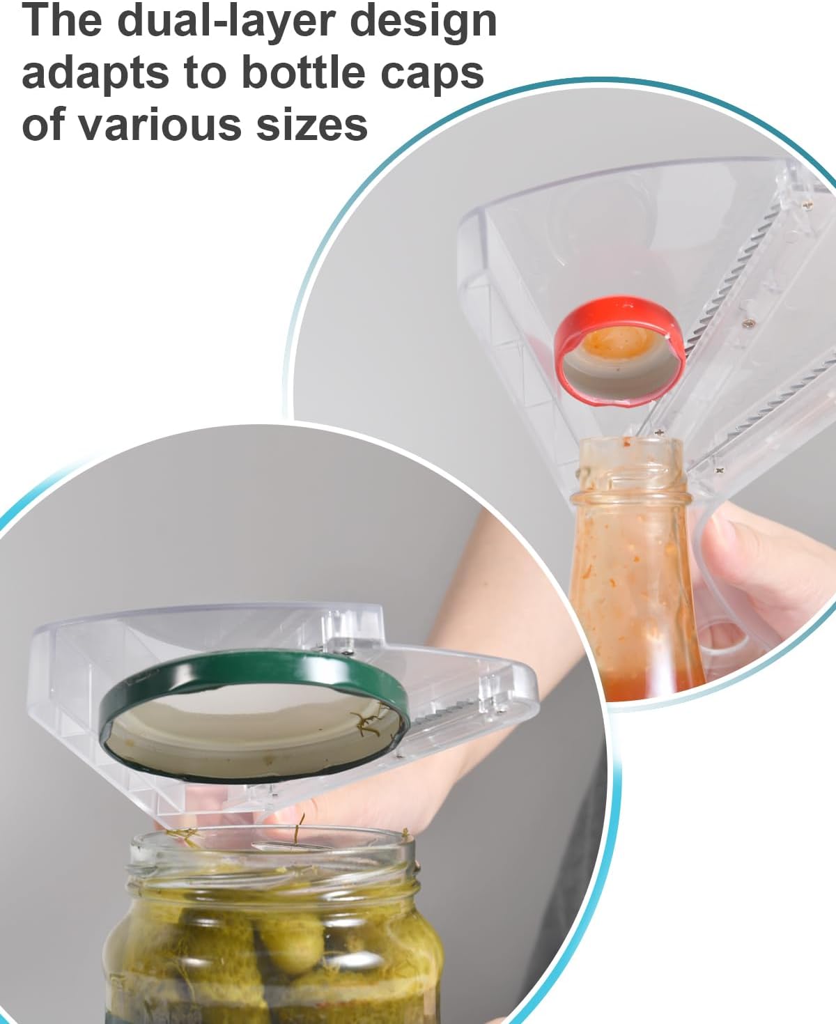 Jar Opener for Weak Hands, Multifunction Jar Opener Gripper, Bottle Openers for Seniors, Kitchen Gadgets, Non-Slip Jar Openers for Seniors, Arthritis, Lid Opener, Christmas Gifts for Elderly/Women/Men