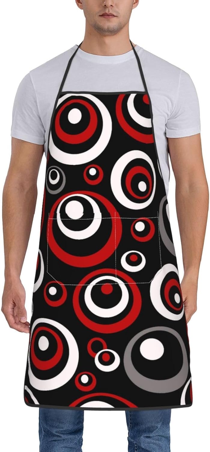 Women Men Bib Aprons Chef Cooking Aprons with Pockets for Kitchen Cooking BBQ Baking Grilling