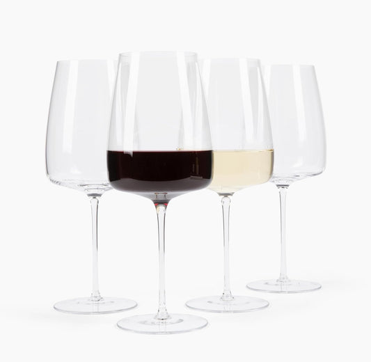 Tall Pour Wine Glasses (4-Piece Set)