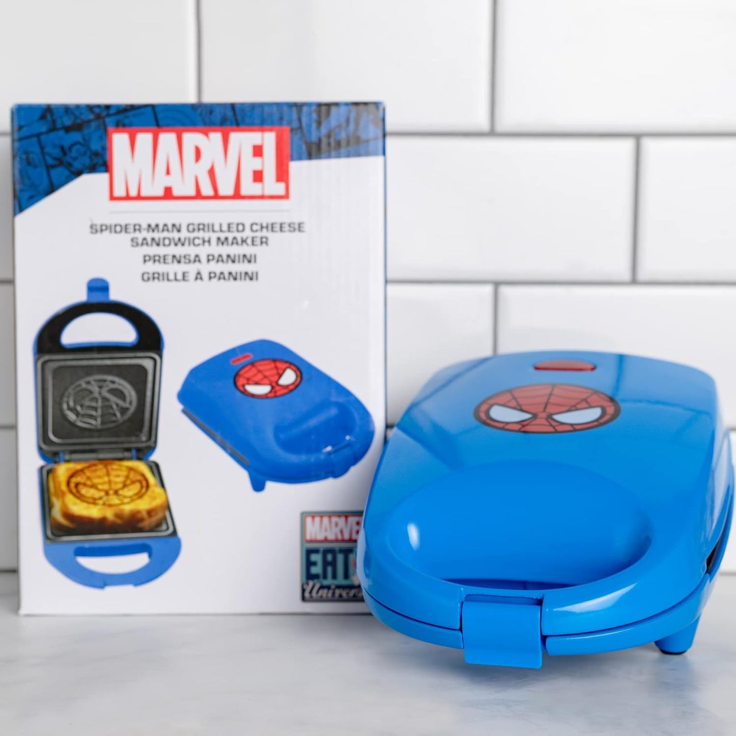 Uncanny Brands Marvel Spider-Man Single Sandwich Maker - Marvel Kitchen Appliance