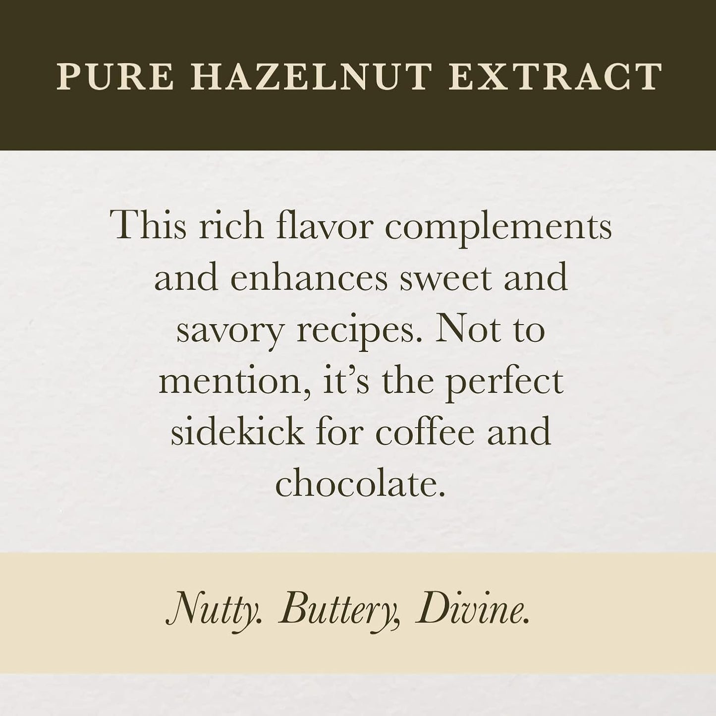 Cook's, Pure Hazelnut Flavor, Perfect for Baking and Cooking, Certified Kosher, Gluten Free, Allergen Free, Vegan, 8 oz