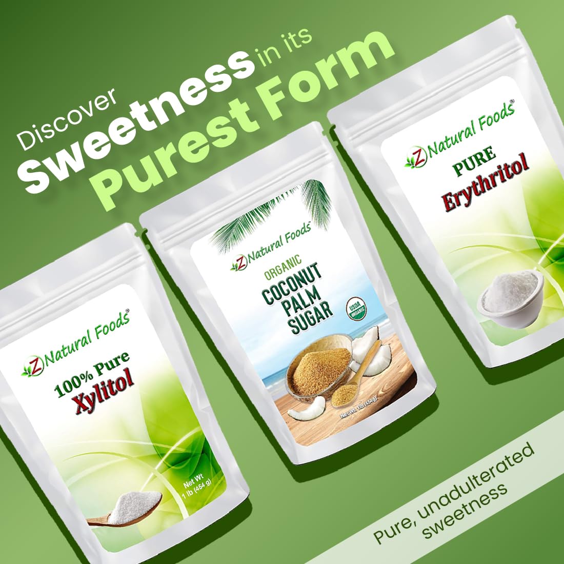 Z Natural Foods Organic Coconut Sugar - Nutrient-Dense, Flavorful & Unrefined Brown Coconut Sugar - Perfect for Tea, Coffee, Oatmeal, Deserts & Baking, Non-GMO, Vegan, Gluten-Free, 10 lbs