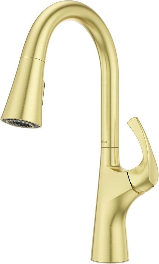 Pfister Talega Pull-Down Kitchen Faucet in Brushed Gold