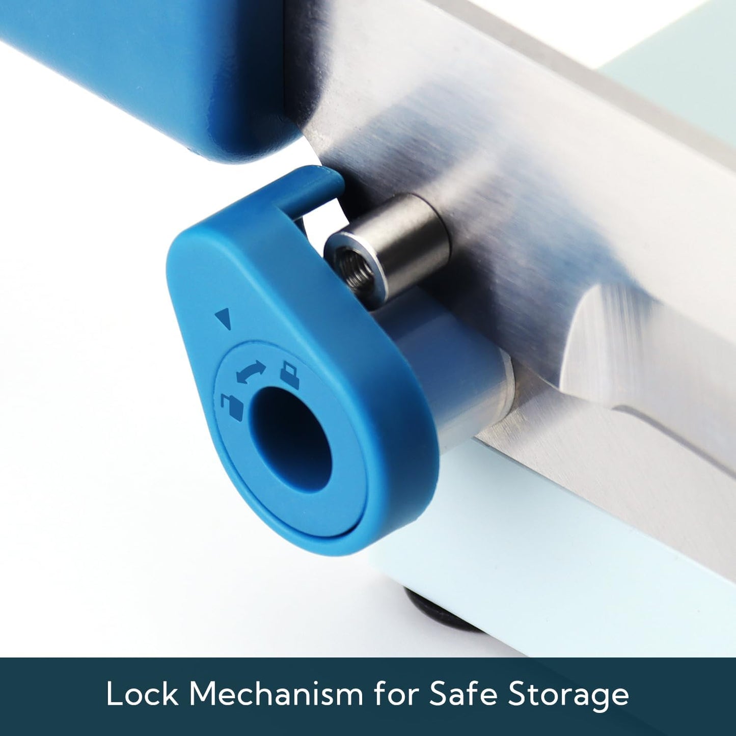 KITCHENDAO Multipurpose Cheese Slicer Cutter with Board for Arthritic and Weak Hands, Adjustable Thickness Dial for Block Cheese, Effortless Slicing, Guillotine Sausage Ham Biltong Jerky Slicer