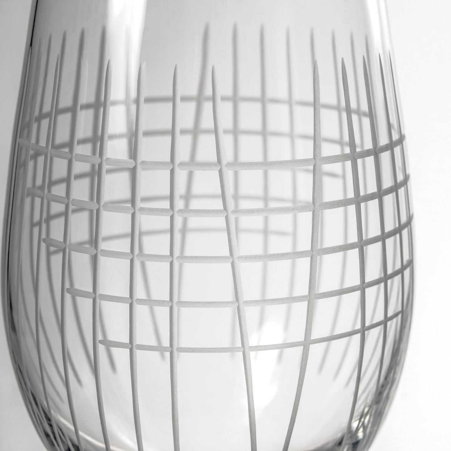 Rolf Glass Matchstick All Purpose Wine Glass 18 Ounce - Set of 4 Large Wine Glasses - Lead-Free Glass - Engraved Large Wine Glasses - Proudly Made in the USA