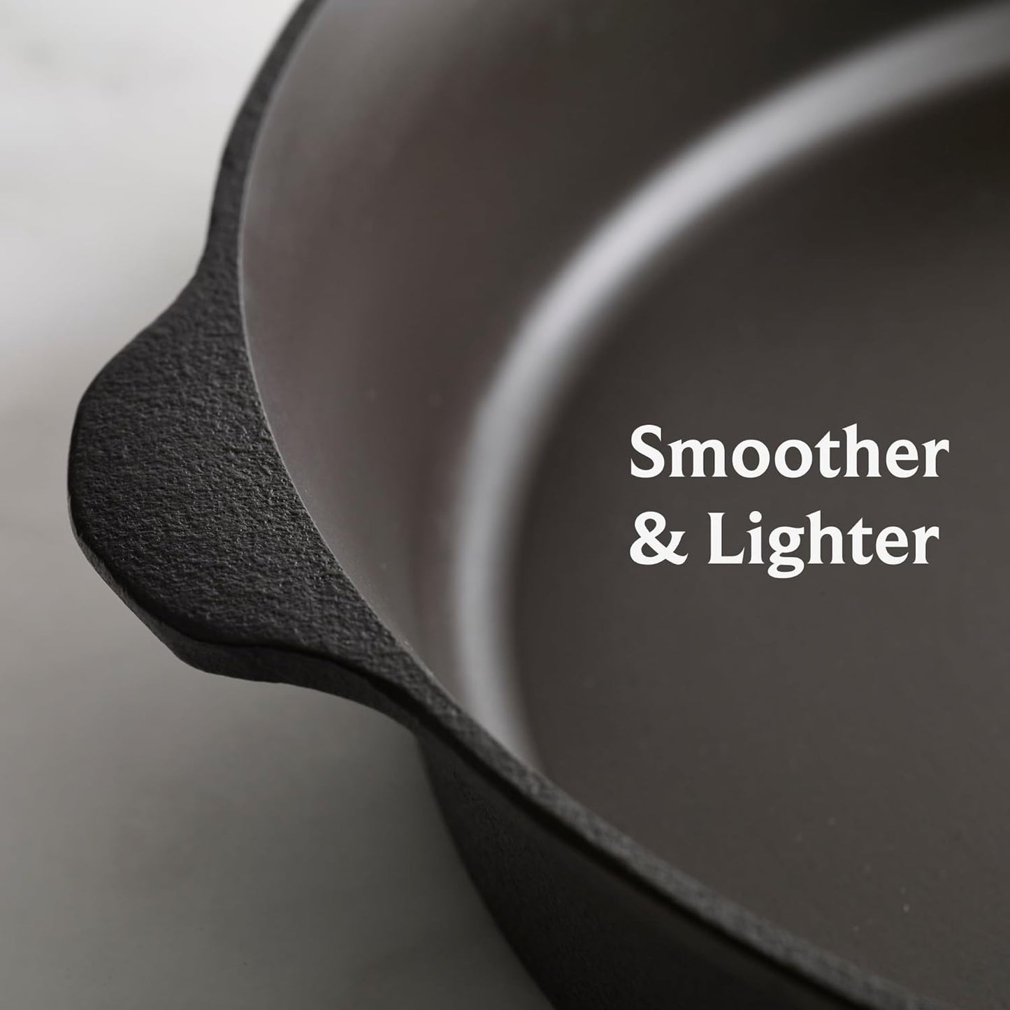 Field Company 13-Inch Cast Iron Skillet – No.12, Lightweight & Smooth, Nonstick, Preseasoned with Organic Oil – Made in USA, Non-Toxic – Best for Pan Pizza or Deep Frying, Large Size, Vintage Design