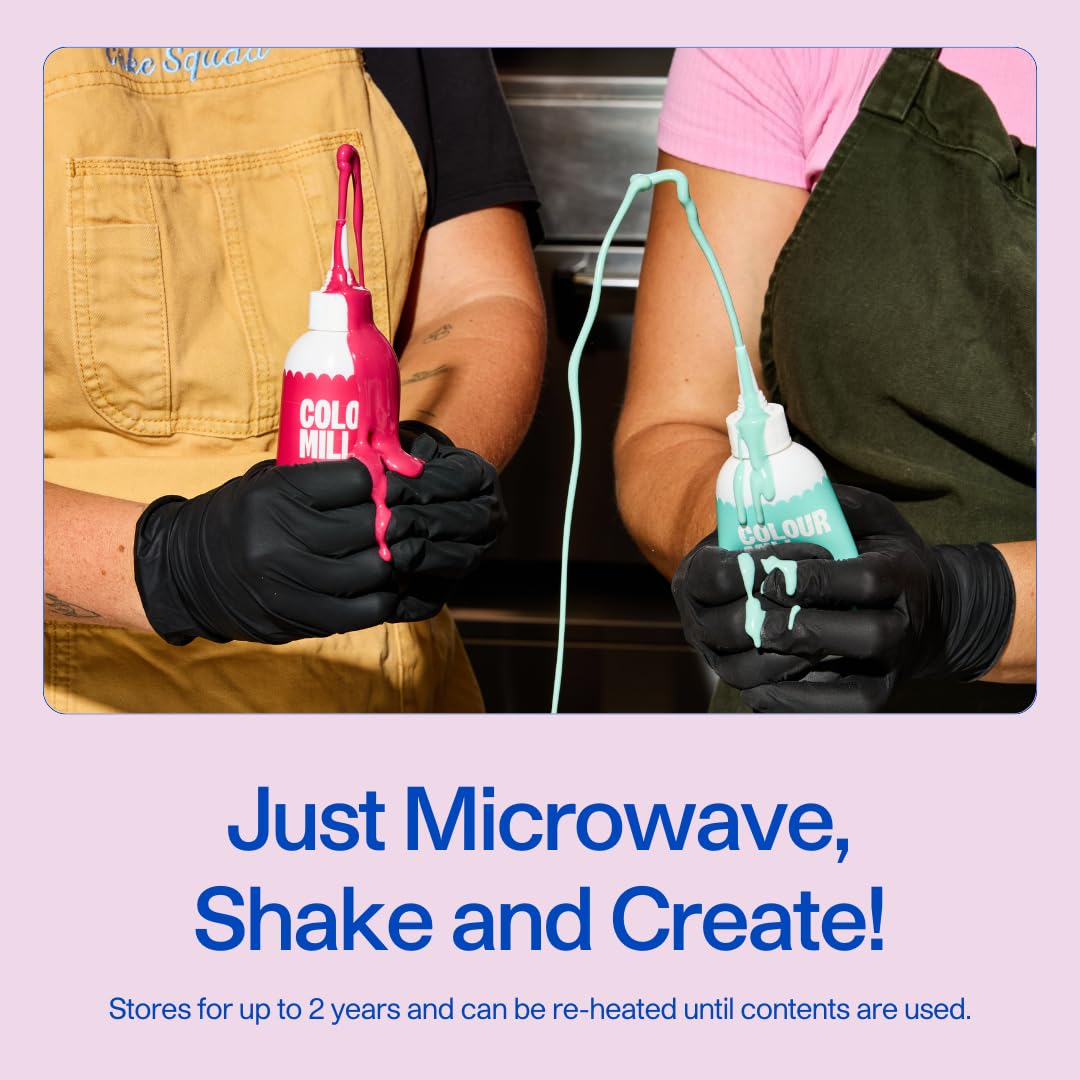 Colour Mill Chocolate Drip Easy-Melt Drizzle for Desserts, 125 Grams Baby Pink