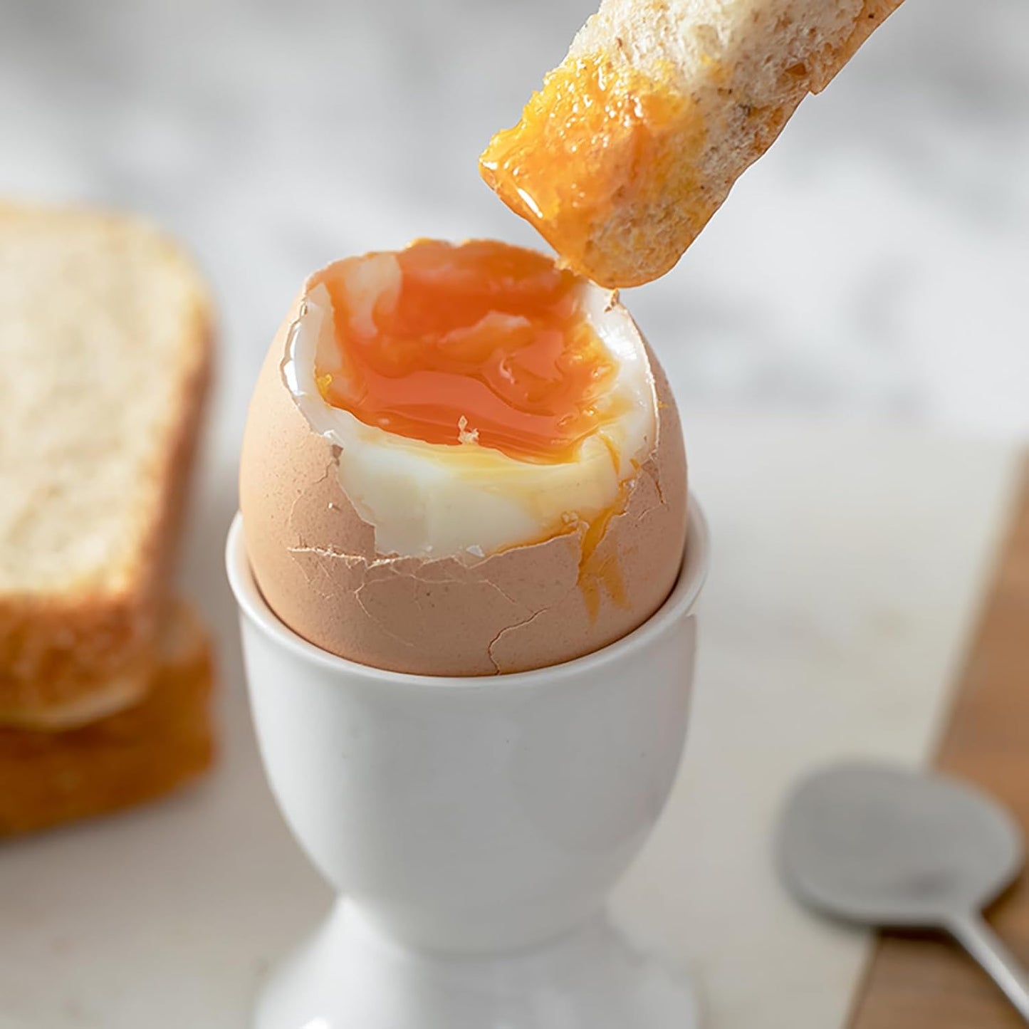 Egg Cups Set of 6 Ceramic Egg Stand Holder Kitchen Egg Cup Small Fruit Cup Snack Candy Cup Egg Cups for Soft Boiled Eggs Breakfast Party Dinning 2.56 x 1.97 inch