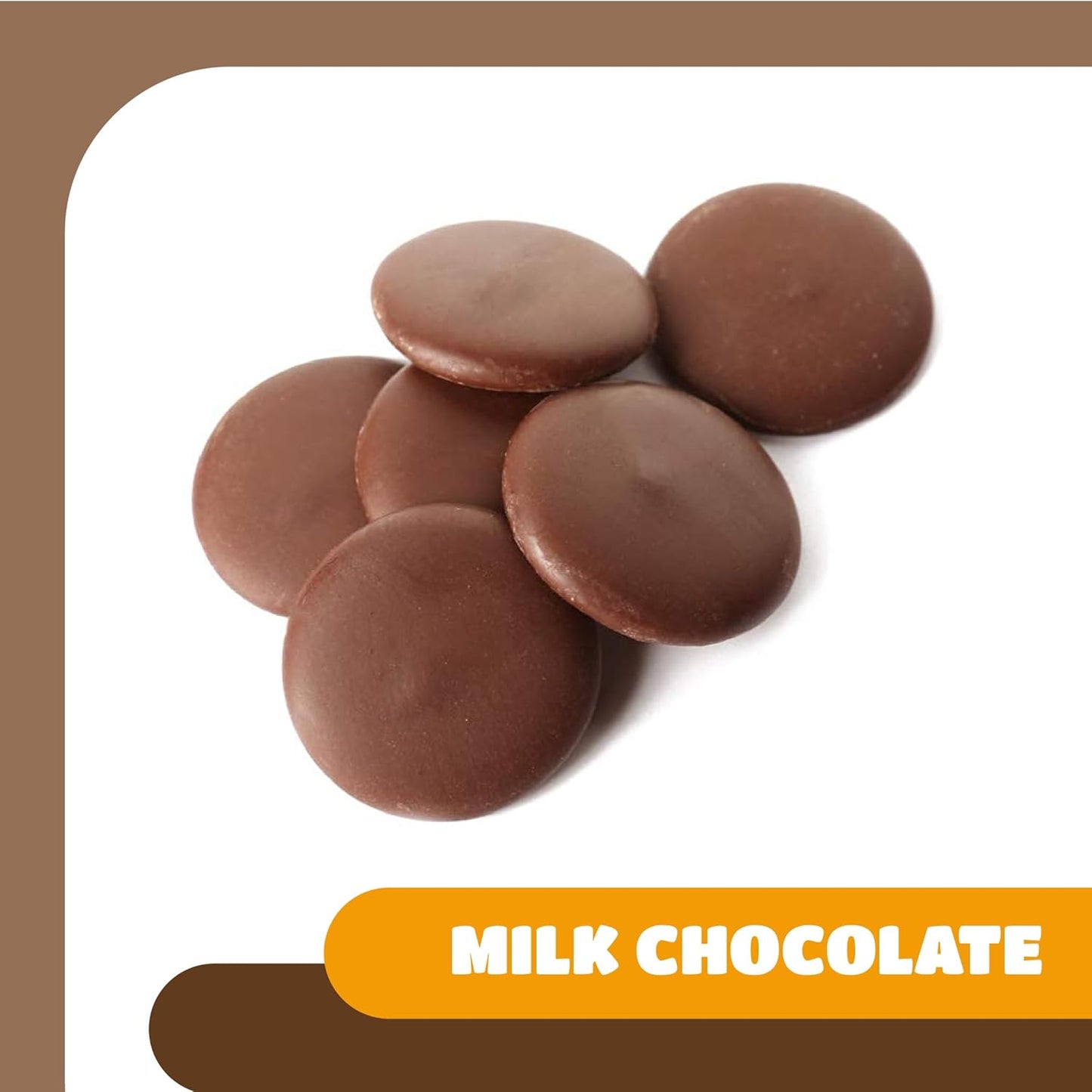 CrazyOutlet Merckens Milk Chocolate Melting Wafers - 2 Pound Pack - Bulk Melting Chocolate - Classic Smooth Candy Melts for Dipping, Molding, and Baking - Creamy Melts