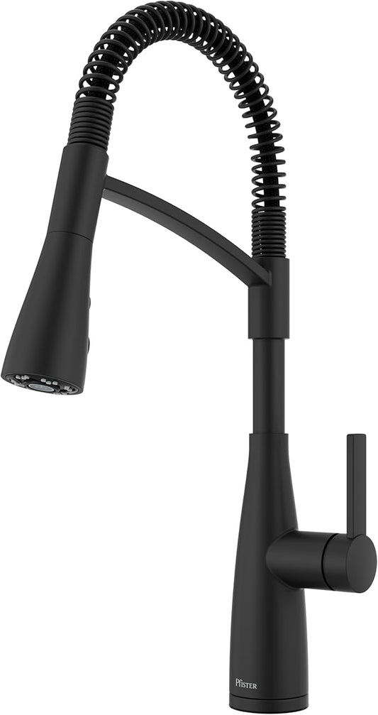 Pfister Kwan Culinary Kitchen Faucet in Matte Black