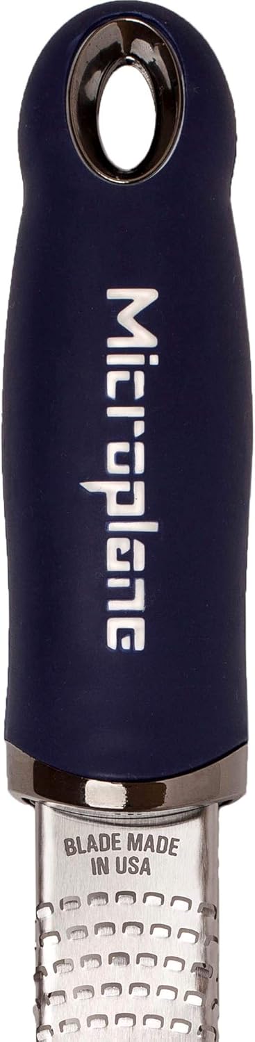 Microplane Premium Citrus Zester and Parmesan Grater (Dark Blue) - Blade Made in the USA