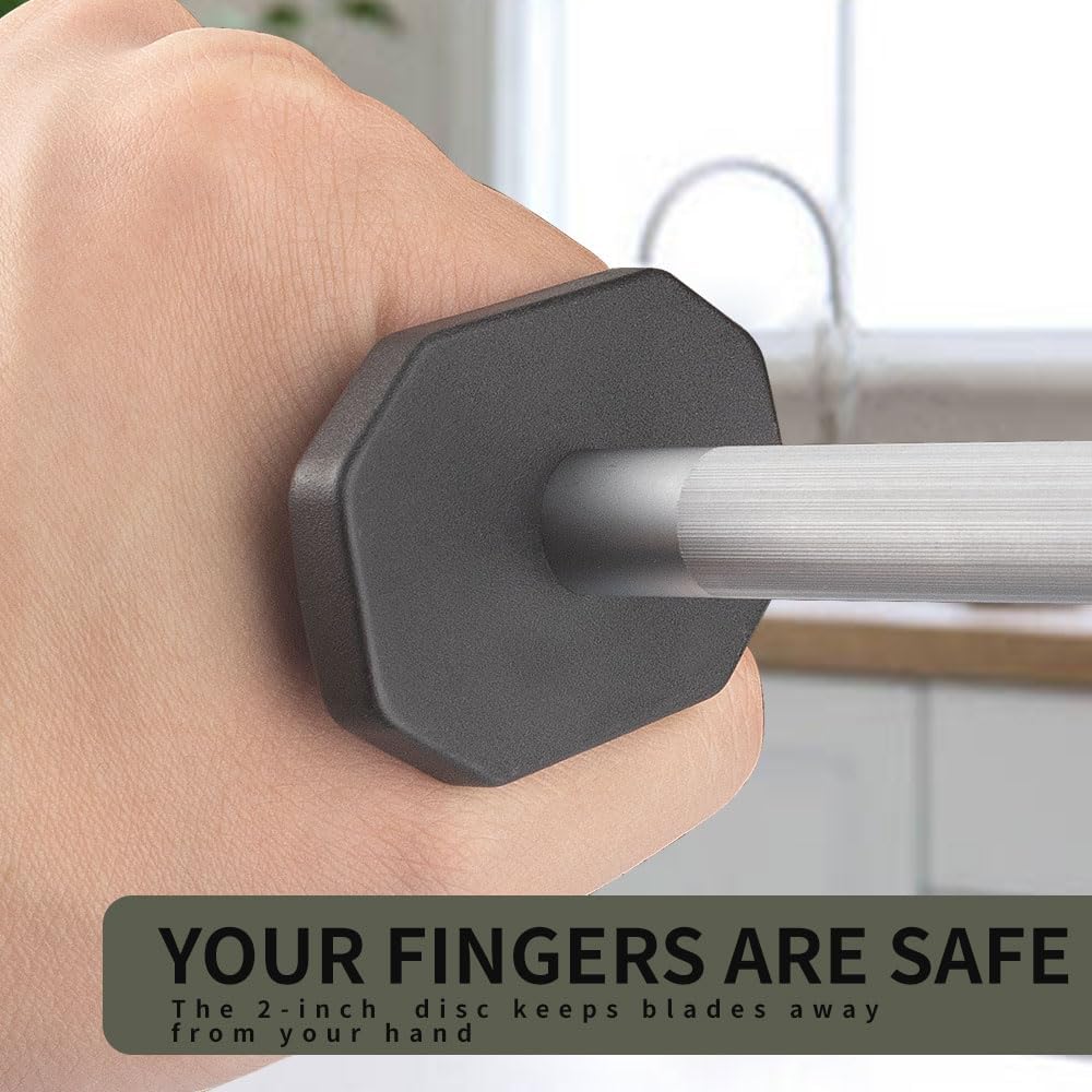 Selected High-Carbon Steel Honing Rod - Honing Steel Made of Hardened with Classic Simplicity Handle Sharpening Steel for Knife Sharpeners for Kitchen Knives (10IN)