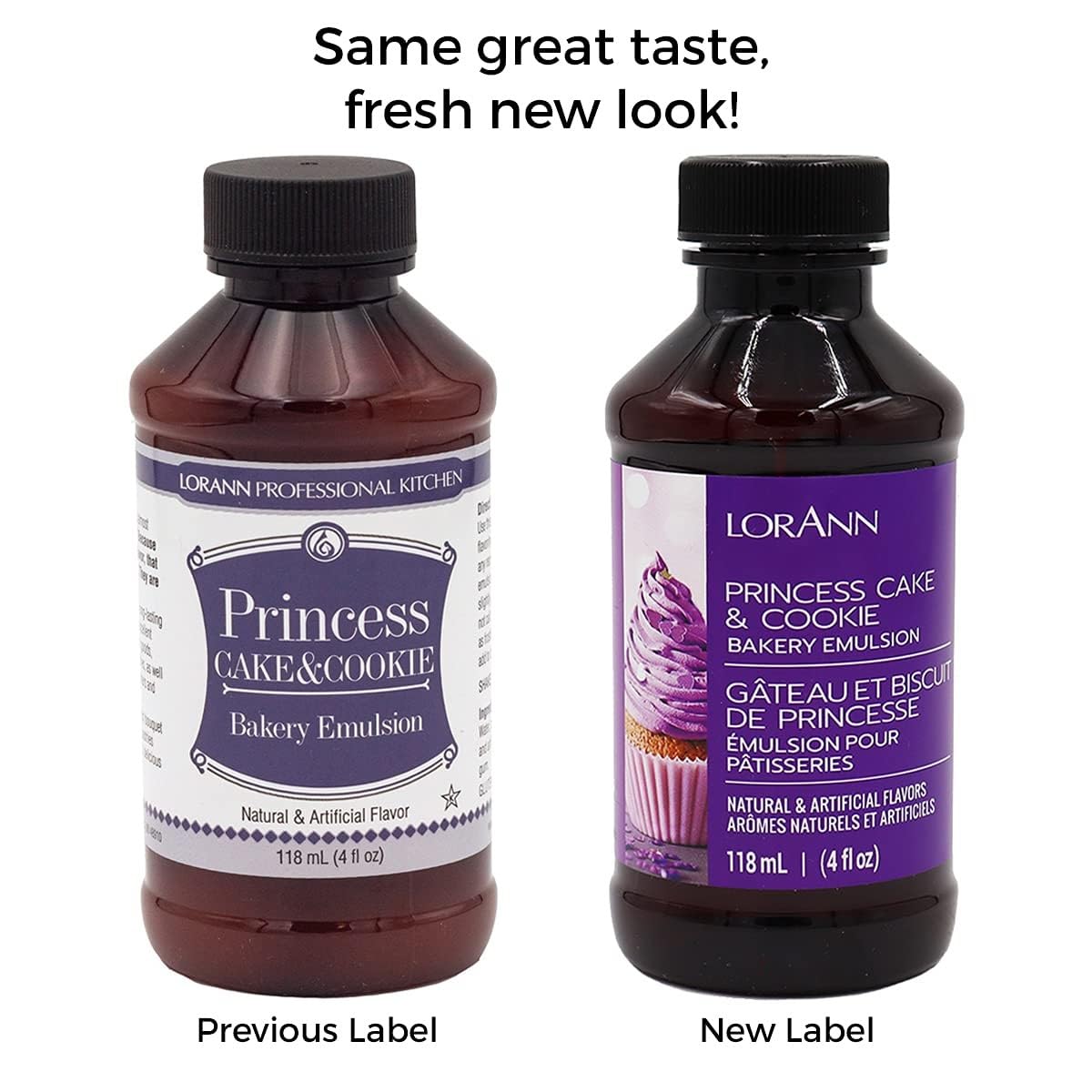 Lorann Oils Princess Cake and Cookie Bakery Emulsion: Regal Flavor Blend, Perfect for Enhancing Sweet, Cake-like Undertones in Baked Goods, Gluten-Free, Keto-Friendly, Unique Flavor Blend Essential