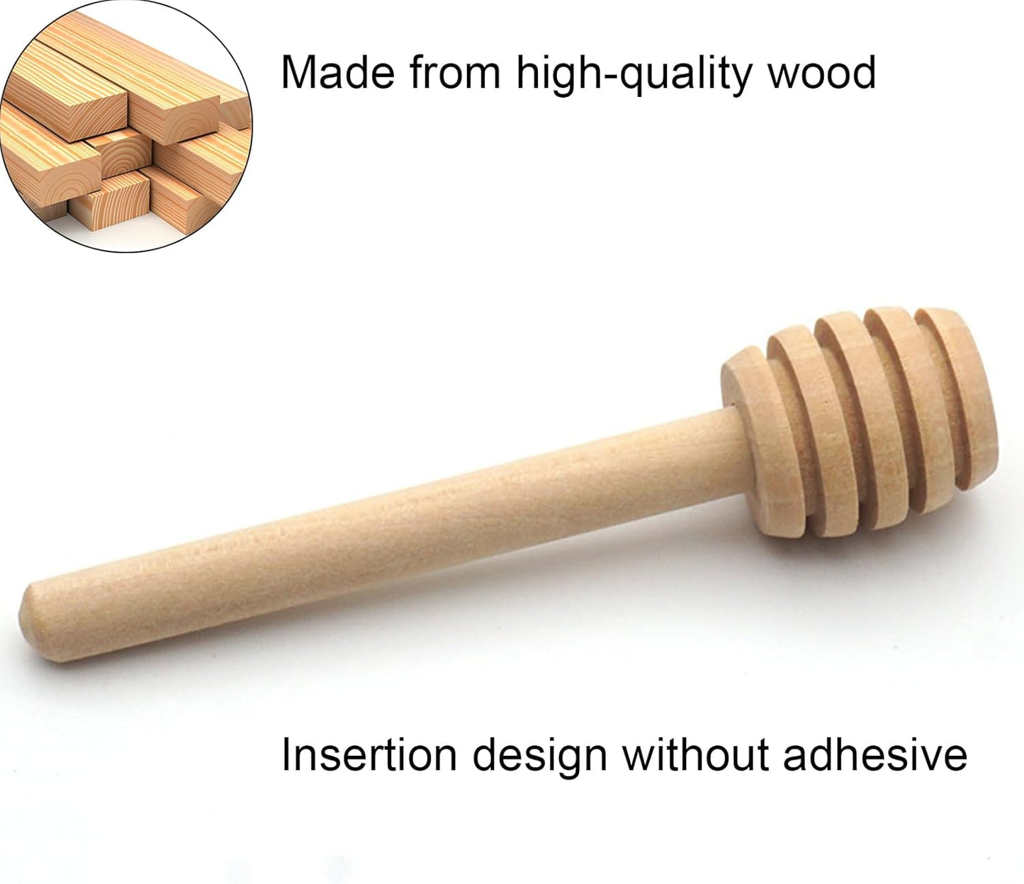 70 PCS Honey Dipper Stick,3 inch Mini Honey Dippers, Wooden Honey Dipper Stick,Honey Stirrer Honey Wand for honey Collecting Dispensing Drizzling Jar Portable and Wedding Party