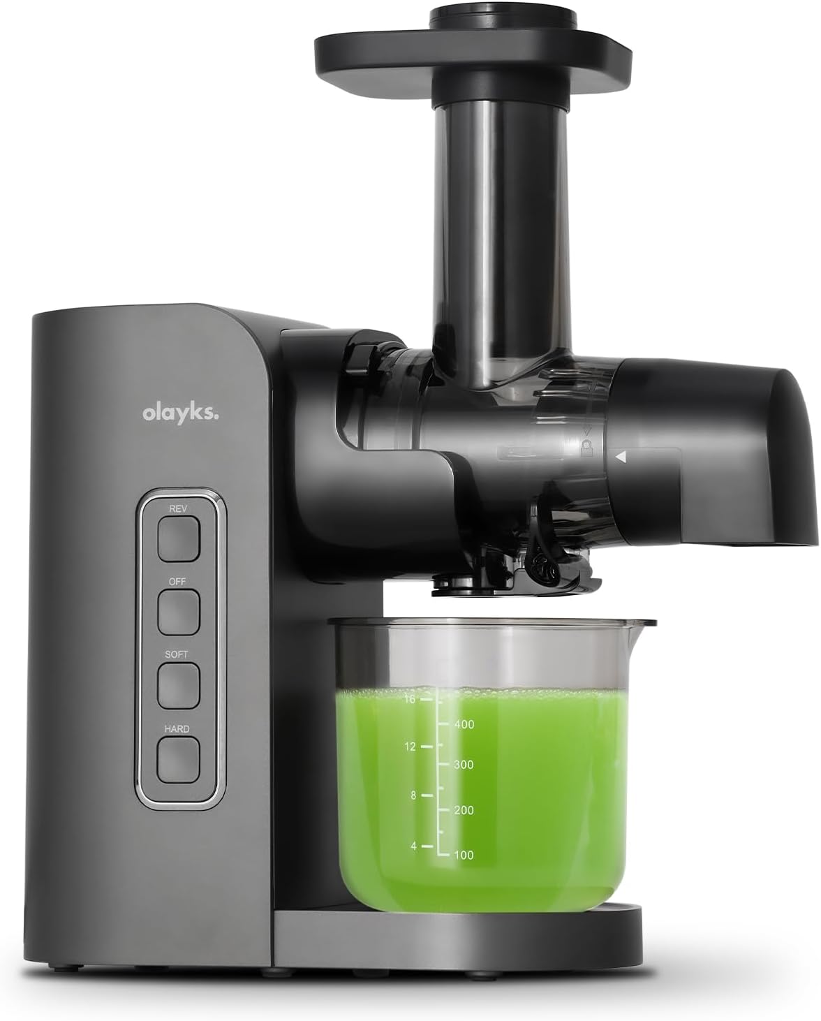 Juicer Machine,Slow Masticating Juicer with 2 Speed Modes & Quiet Motor,Cold Press Juicer Machines Vegetable and Fruit with Reverse Function,Celery Juicer,BPA-Free,Easy to Clean