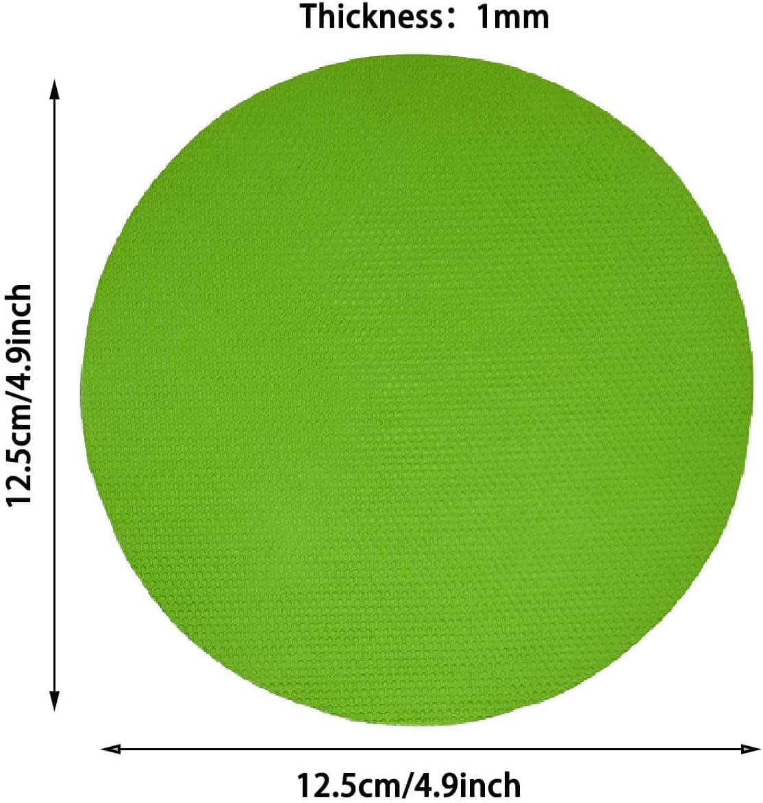 4 Pack Rubber Jar Opener Grippers, 4.9 Inch Round Bottle Opener, Jar Opener for Seniors with Arthritis (Blue,Grey,Green,Purple)