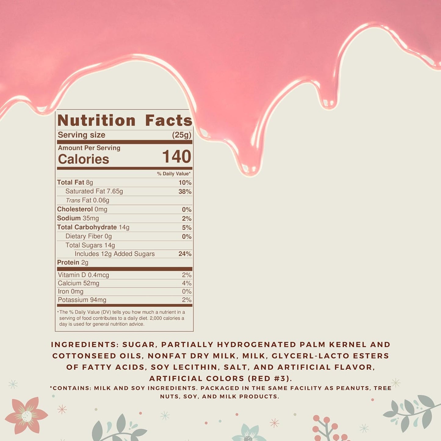 KIDU Pink Chocolate Melting Wafers 16 Ounces Bulk Perfect For Dipping, Deserts, Baking And More - 1 Pound