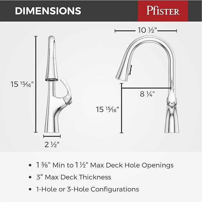 Pfister Talega Pull-Down Kitchen Faucet in Polished Chrome