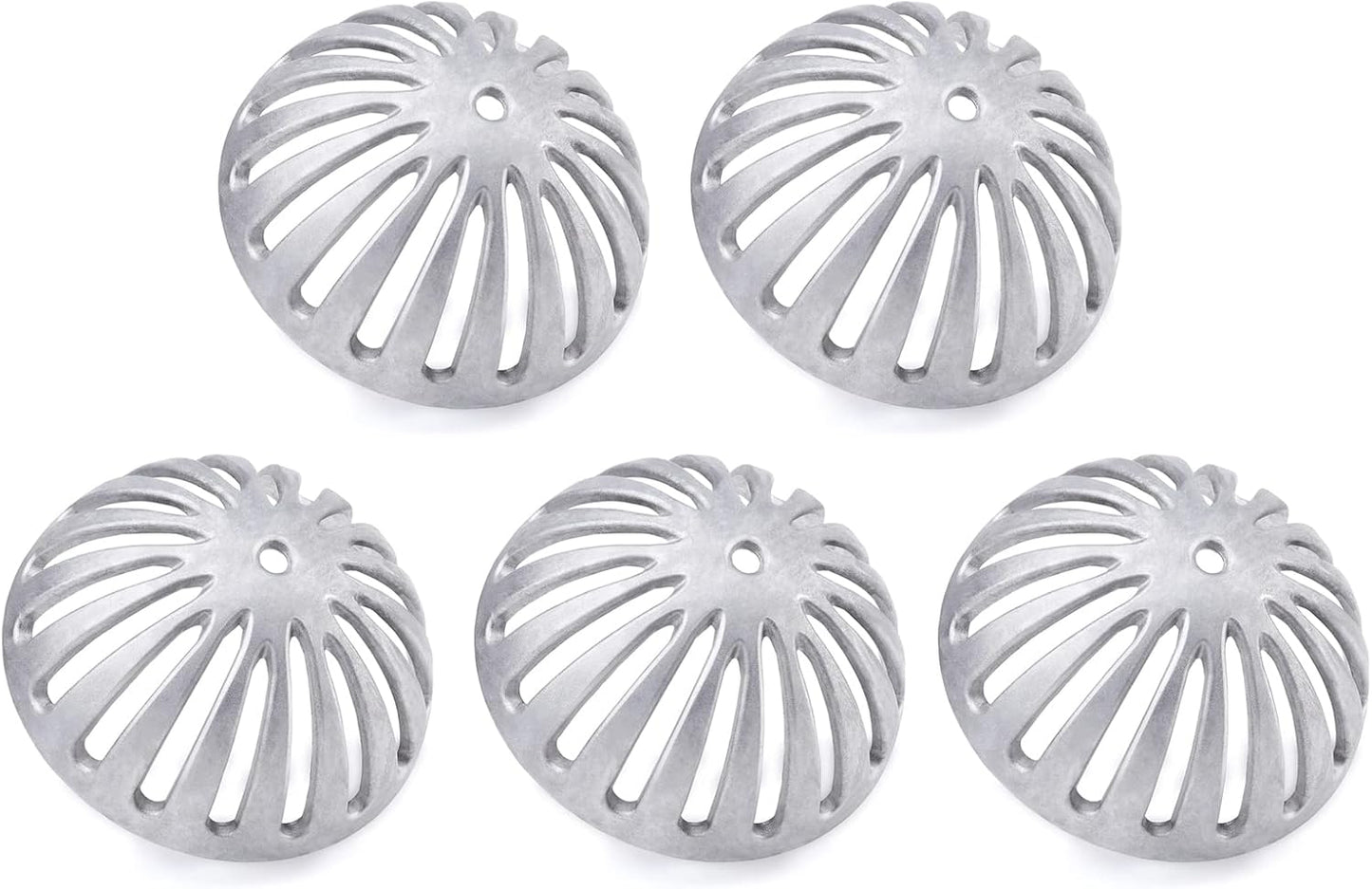 Floor Sink Strainer, Floor Drain Strainer, Heavy Duty Aluminum Dome Drain Cover, Floor Drain Cover for Restaurant, Home, Garden, Kitchen, Bar, Buffet or Food Service 5-1/2" W x 2-1/4"H(5PCS)