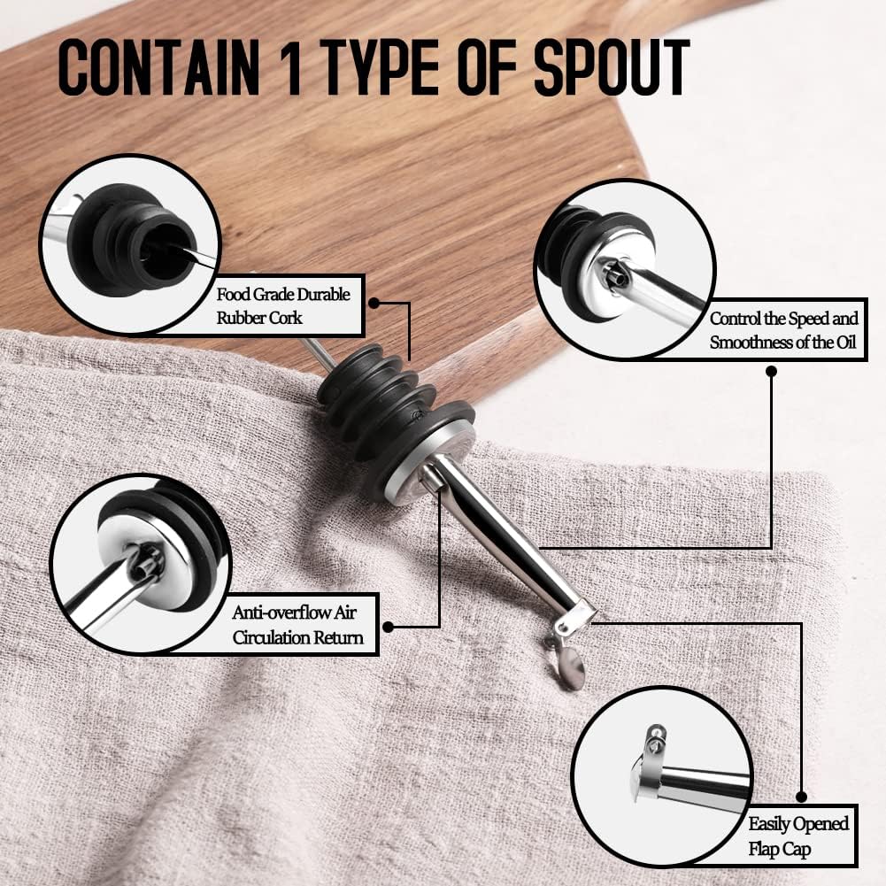 Sweejar 19 Fl Oz Ceramic Olive Oil Dispenser Bottle with Spout, Large Oil Dispenser for Kitchen, Opaque EVOO Oil and Vinegar Cruet for Cooking, Oil Container for Avocado Oil, Pack of 1 (Turquoise)