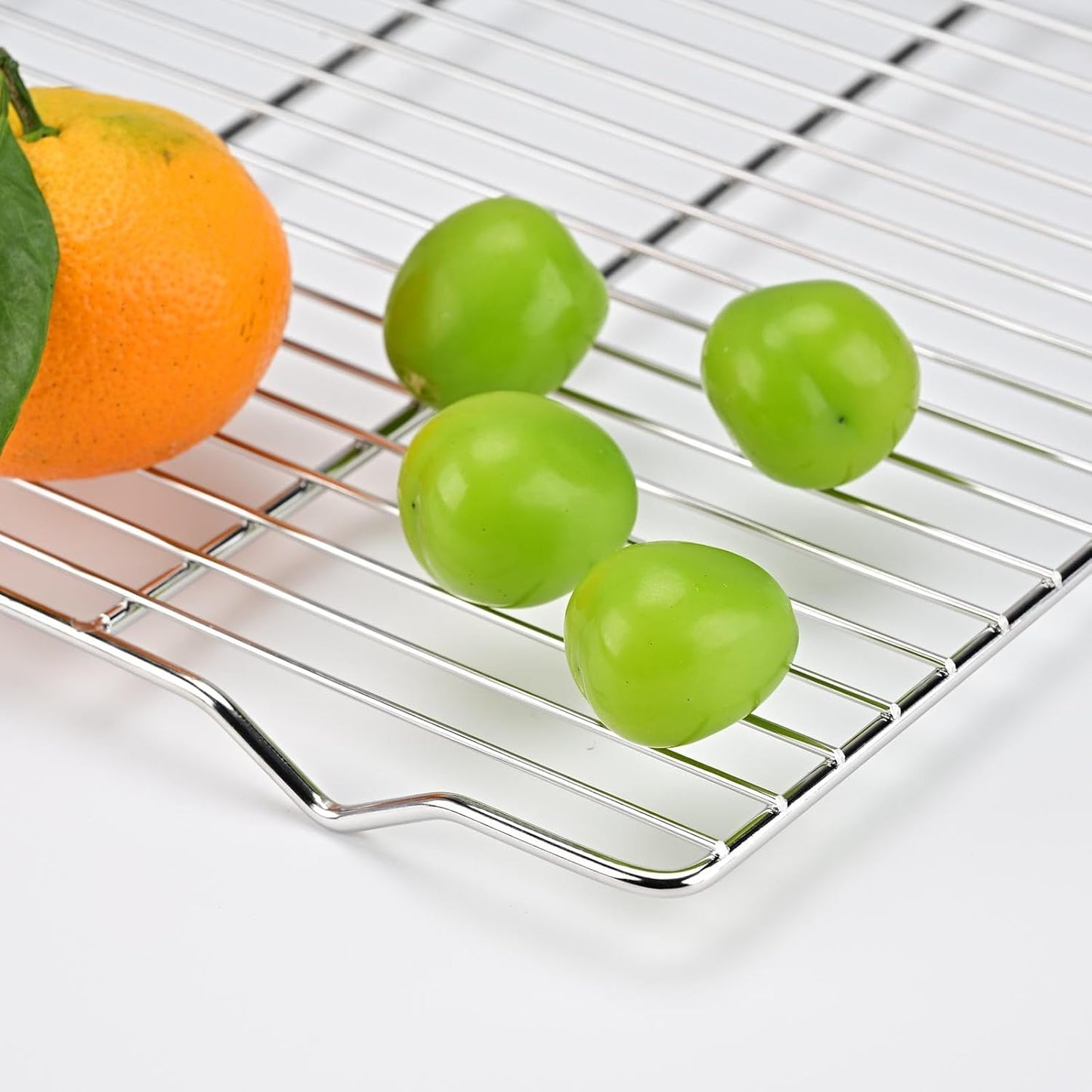 2-Pack Cooling Racks for Baking, 10x15 Inch Heavy Duty Stainless Steel Wire Baking Rack for oven cooking, Oven Safe Cookie Cooling Rack Set, Fits Half Sheet Pan, Dishwasher Safe & Non-Toxic