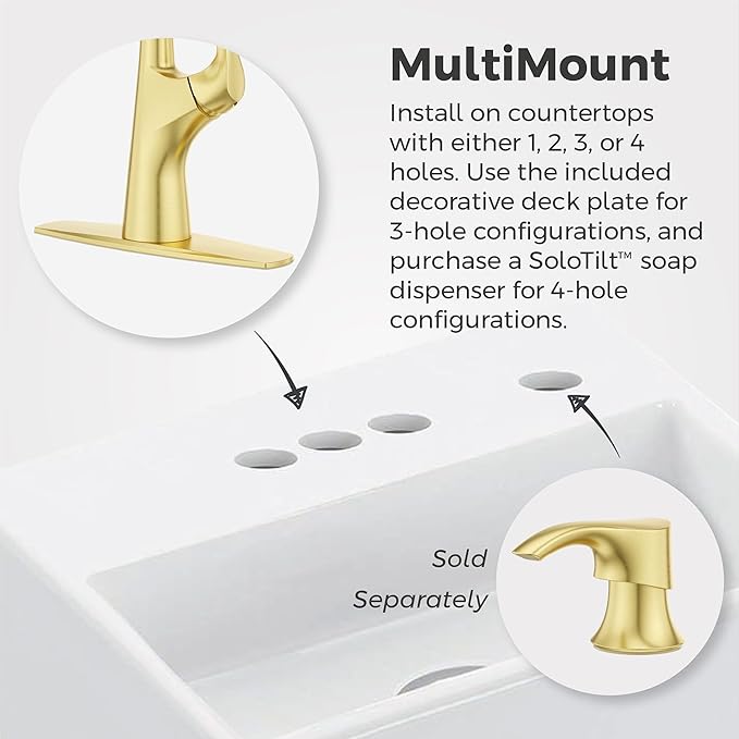 Pfister Talega Pull-Down Kitchen Faucet in Brushed Gold