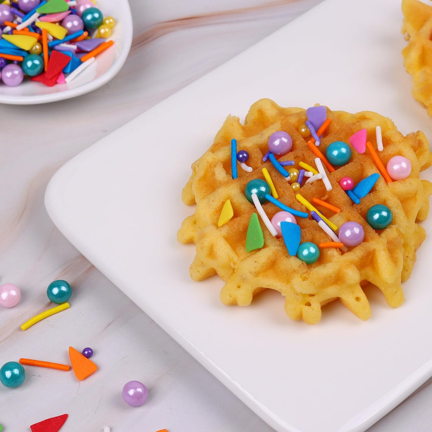 Rainbow Sprinkles for Cake Decorating 4.23ounce - Colored Pearl Sprinkles for Cupcake Toppers, Ice Cream, Candy, Cookie Decorations - Birthday & Holiday Party Supplies