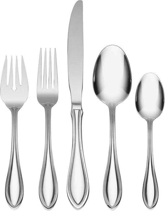 Oneida 2905045HL20 American Harmony 45 Piece Everyday Flatware Set, Service For 8