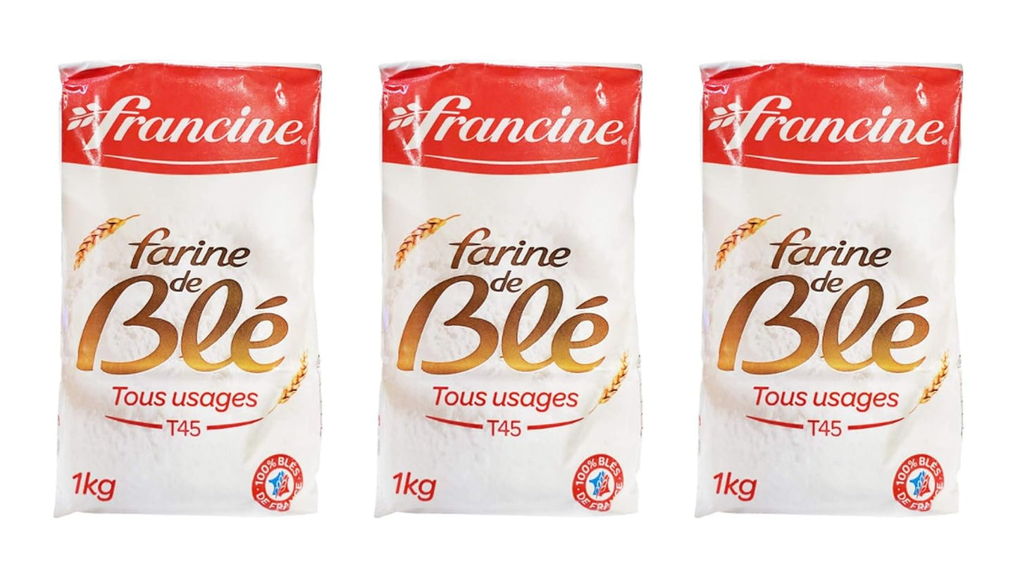 Francine Farne de Ble Bio - French All Purpose Flours 3 Packs (All Purpose Wheat (T45))