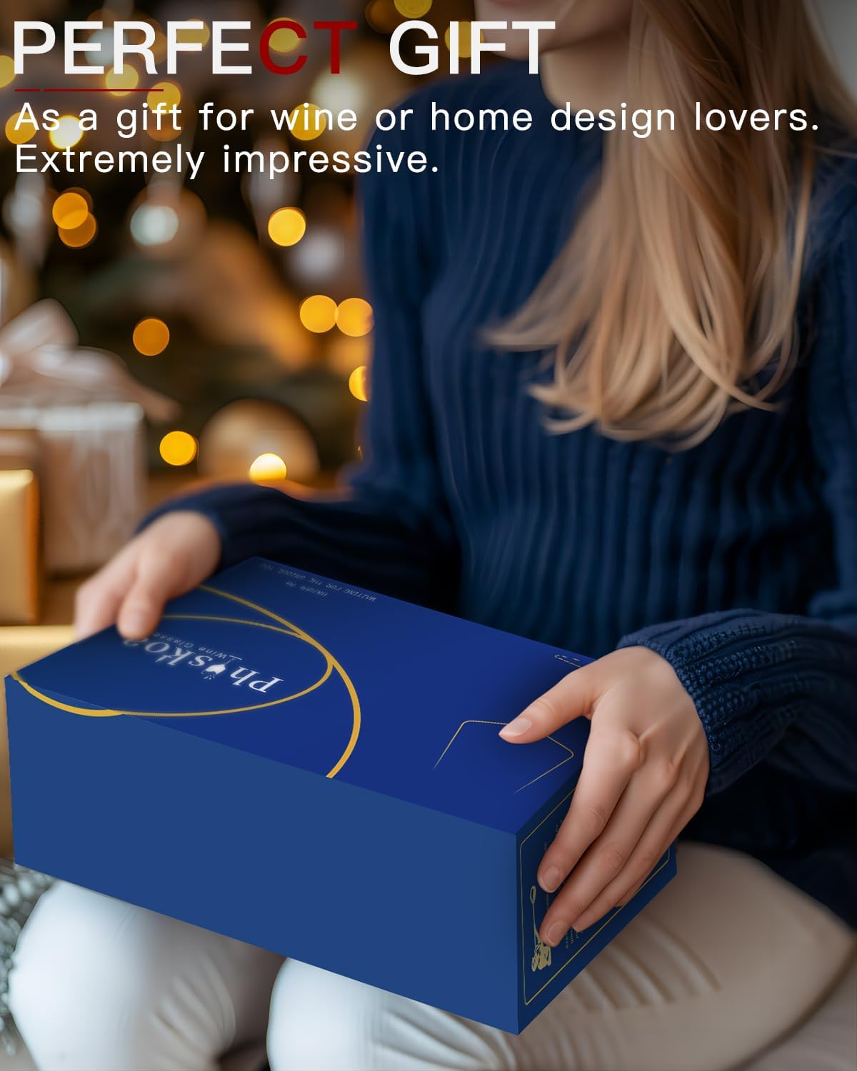 White Red Wine Glasses Set of 6 – 18oz Clear【Hand Blown】 Crystal Wine Glass – Tall Long Stem Modern Wine Glasses – Square Wine Glass with flat bottom – Unique gifts for Wedding,Brithday,anniversary