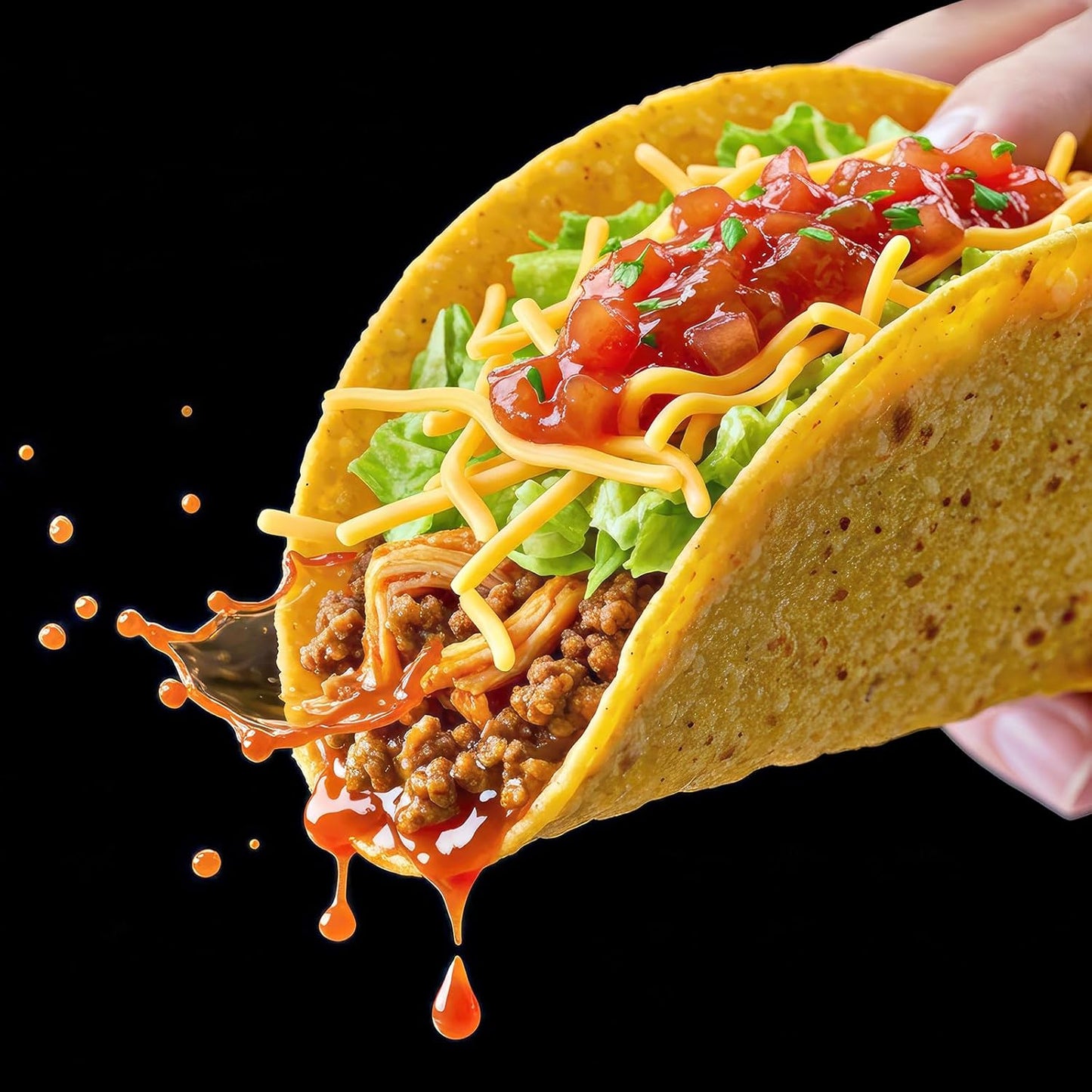 Remerry Silicone Taco Holder Plates Set of 2 Colorful Reusable Taco Holder with 4-Shell Slots for Hard/Soft Serving Plates Dishwasher Microwave Family Dinner Tortillas Party Serving (Green, White)