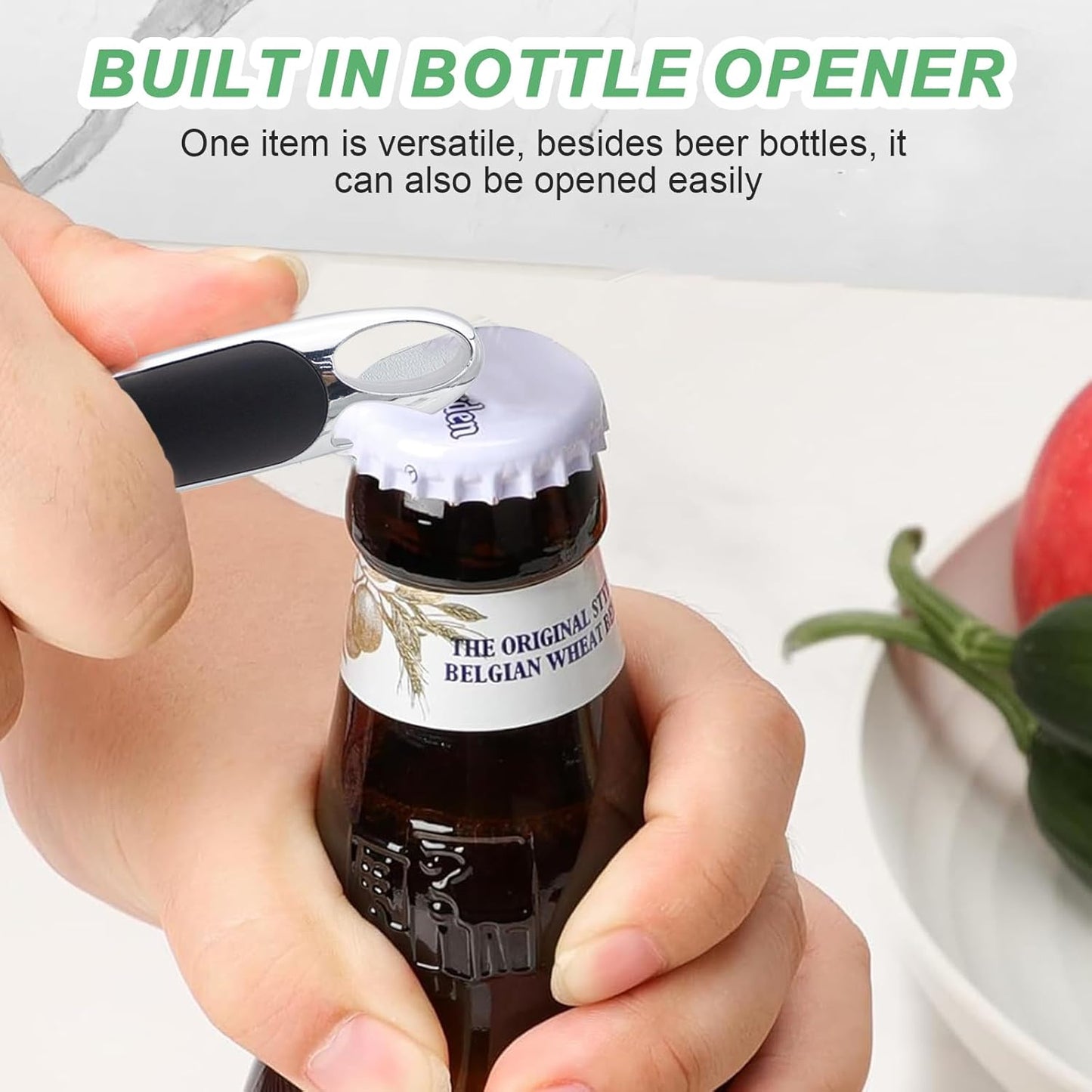 Vegetable Peeler - Stainless Steel Ultra Sharp Shape Potato Peelers, Non-Slip Soft Grip Handle, Y and I Effortless Carrot & Fruit Peeling 5-in-1 Peeler Set