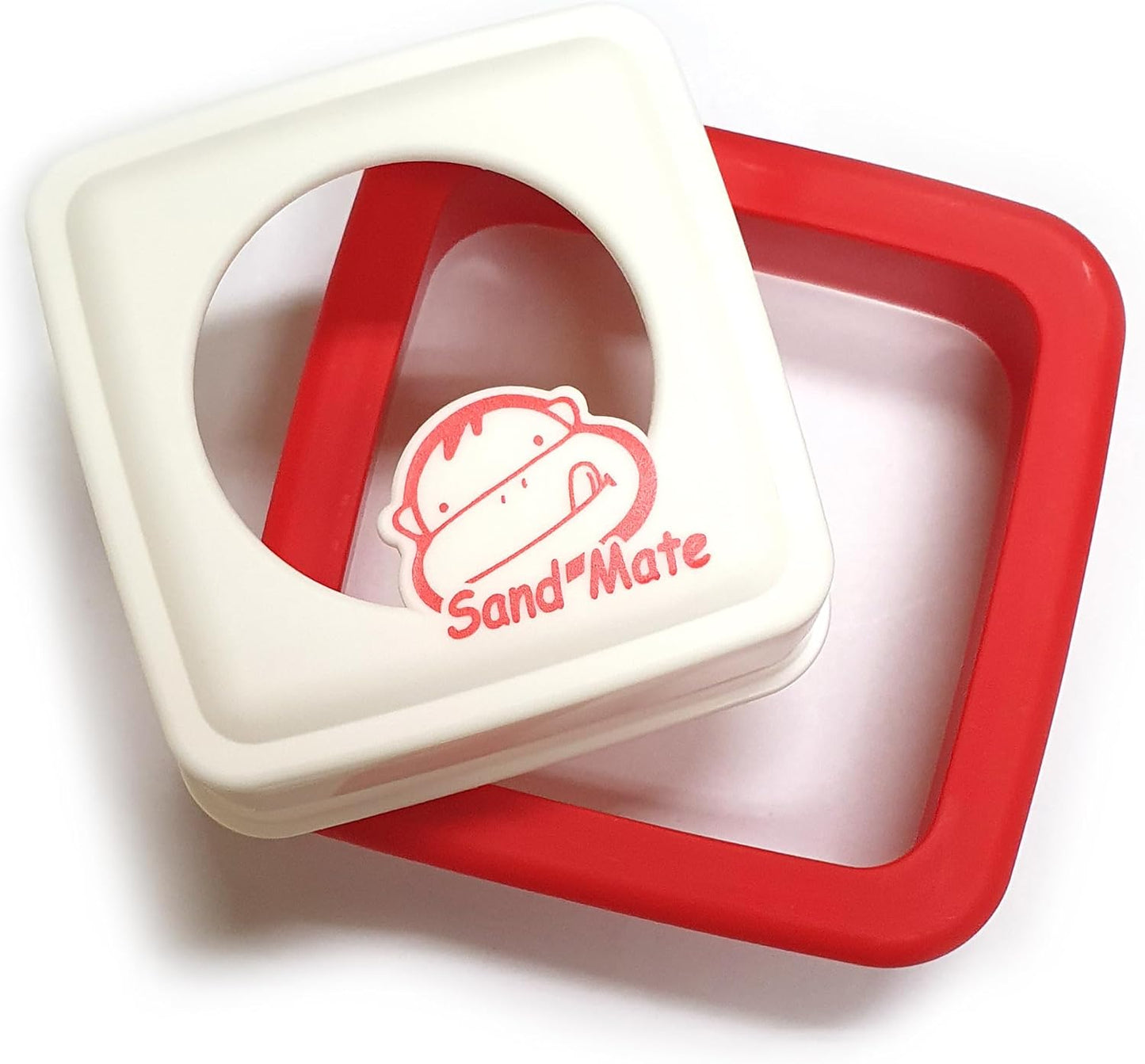 DEAD SKIN Sandwich Toast Cutter and Sealer Bread Sandwich Decruster Mold Pancake Maker Cookies Fruits Vegetables Shaped Cutters Lunch Bento Box Red