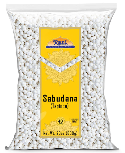 Rani Sabudana (Tapioca/Sago) Pearls 28oz (800g) ~ All Natural | Vegan | No Colors | NON-GMO | Indian Origin