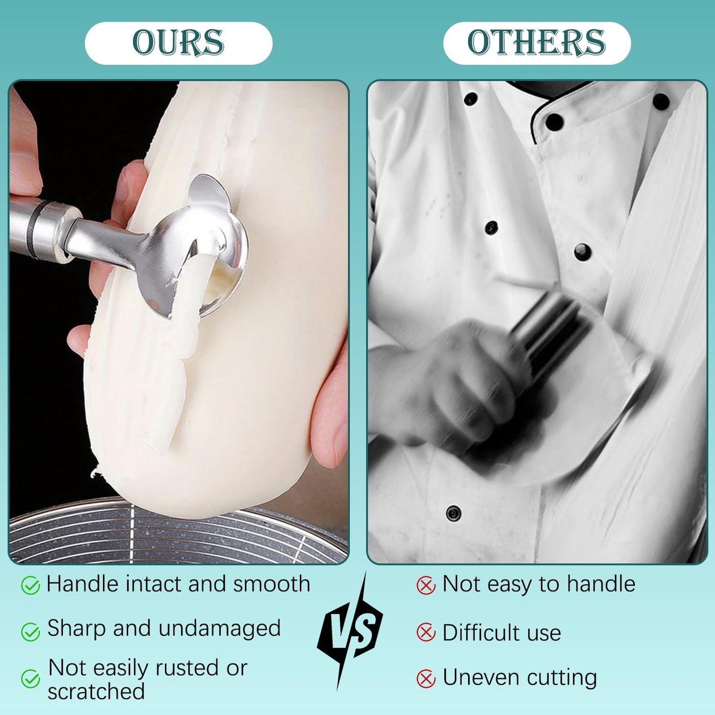 3 Pack Cactus Peeler Spoon,2025 Stainless Steel Cuchara Pelador de Nopales,Multi-Function Cactus Peeling Knife Tool,Sliced Chinese Noodle Cutter for Cooking Kitchen Gadgets